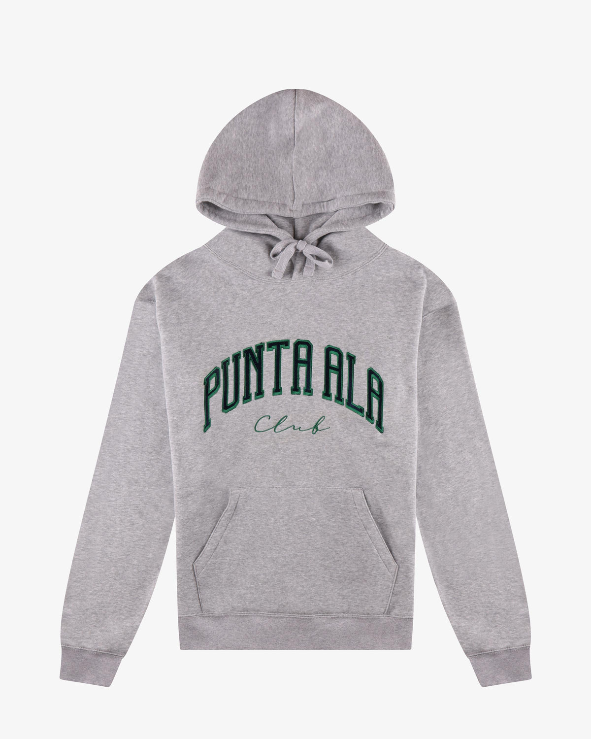 Felpa con cappuccio - Grigio/Verde