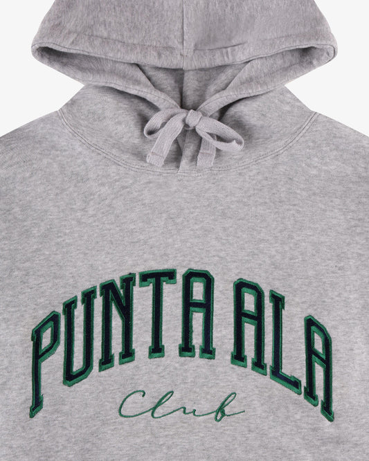 Felpa con cappuccio - Grigio/Verde