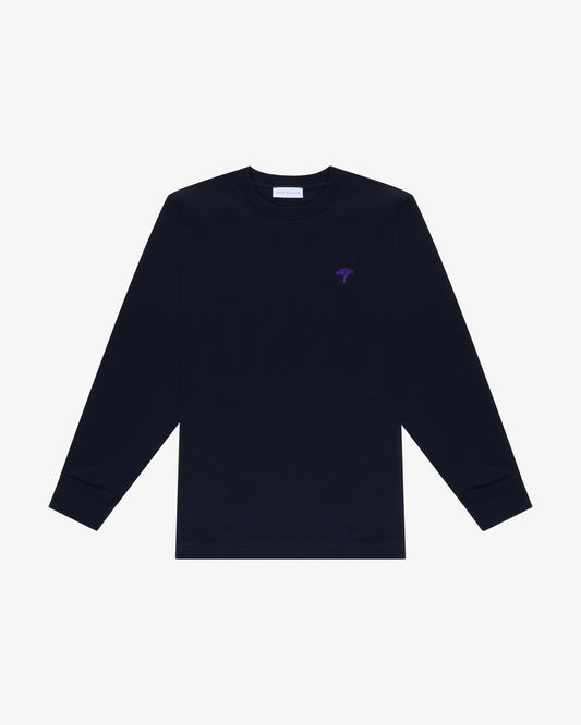 t shirt maniche lunghe "Rainbow" Blu/Viola