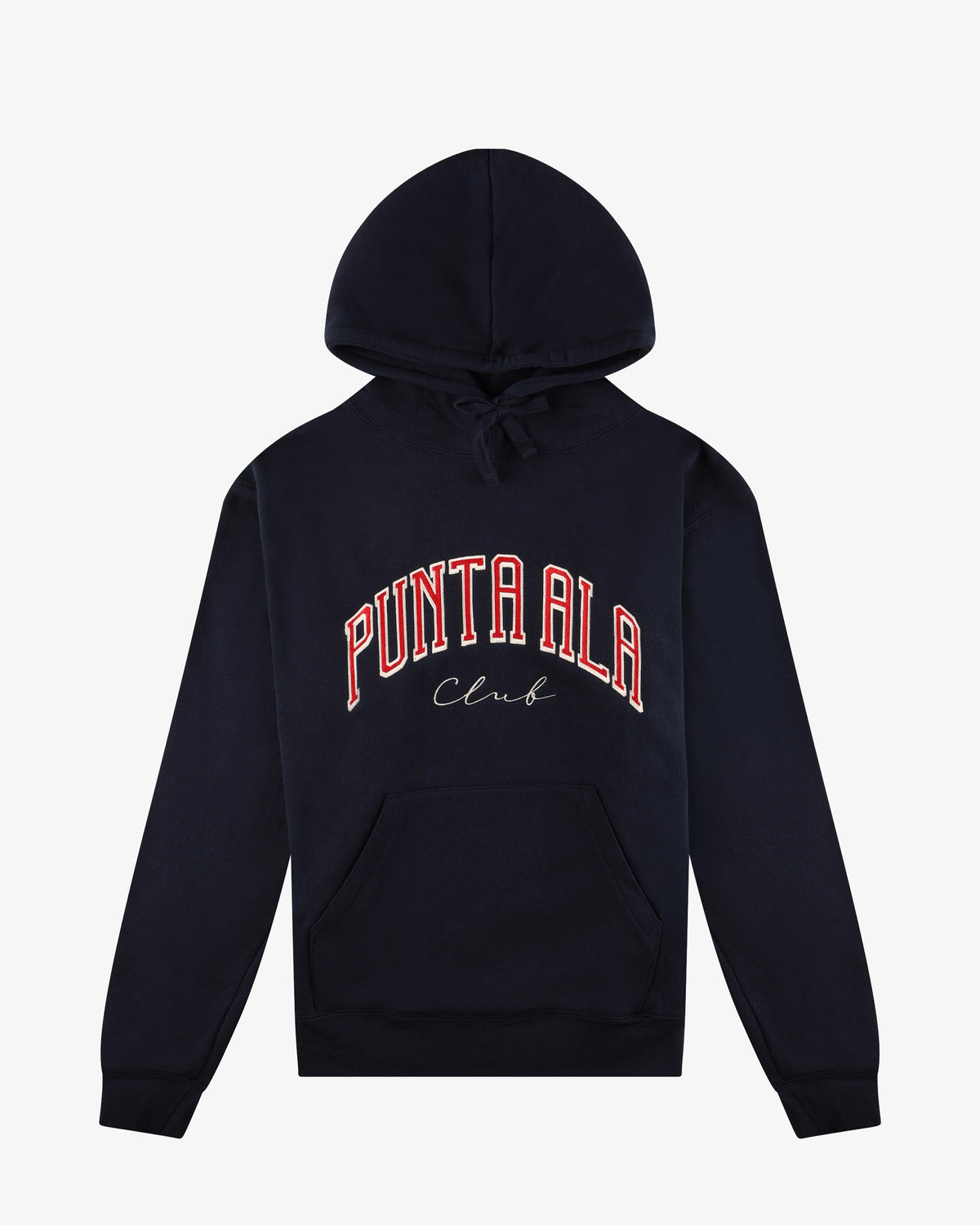 Felpa con cappuccio - Blu Navy/Rosso