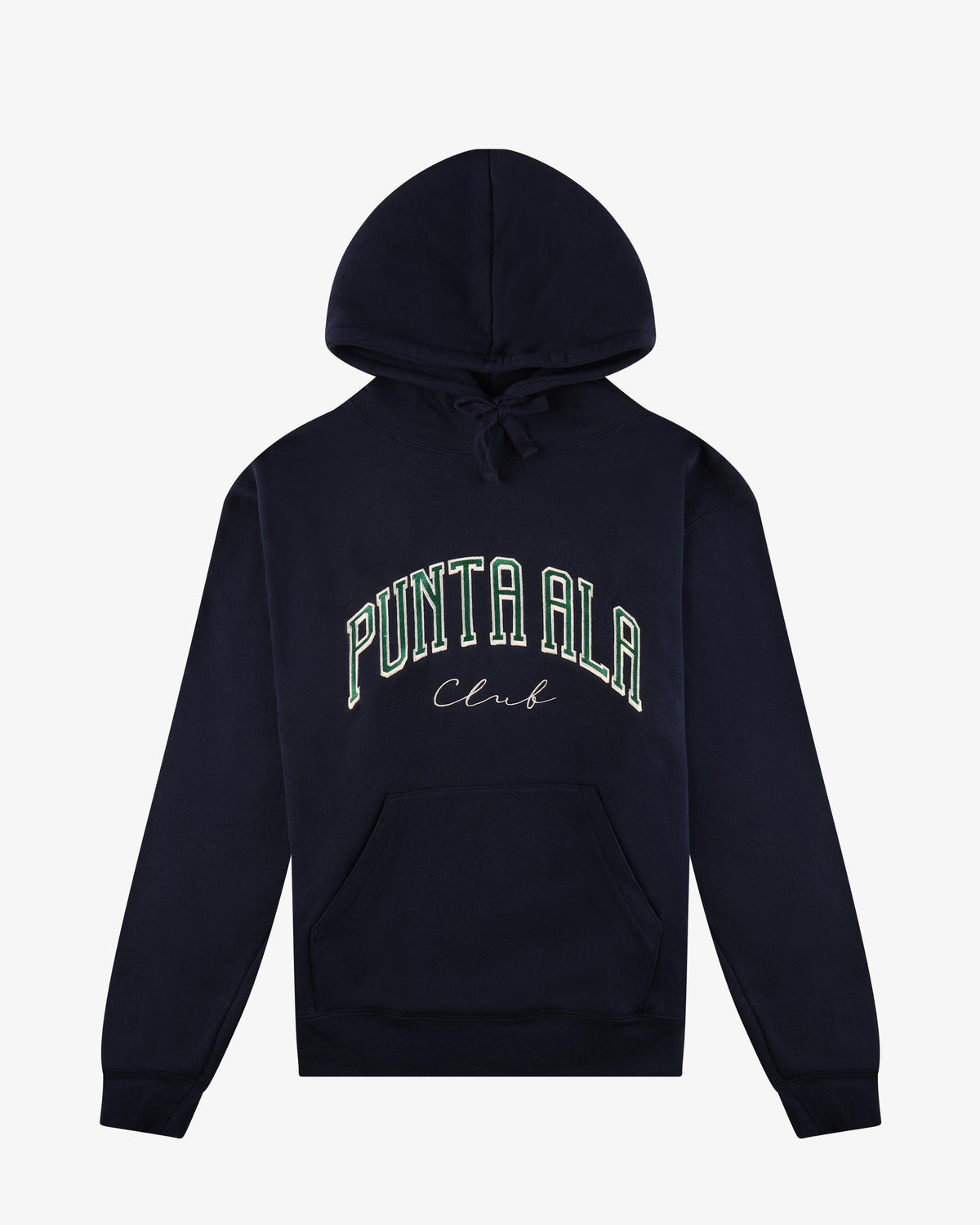 Felpa con cappuccio - Blu Navy/Verde