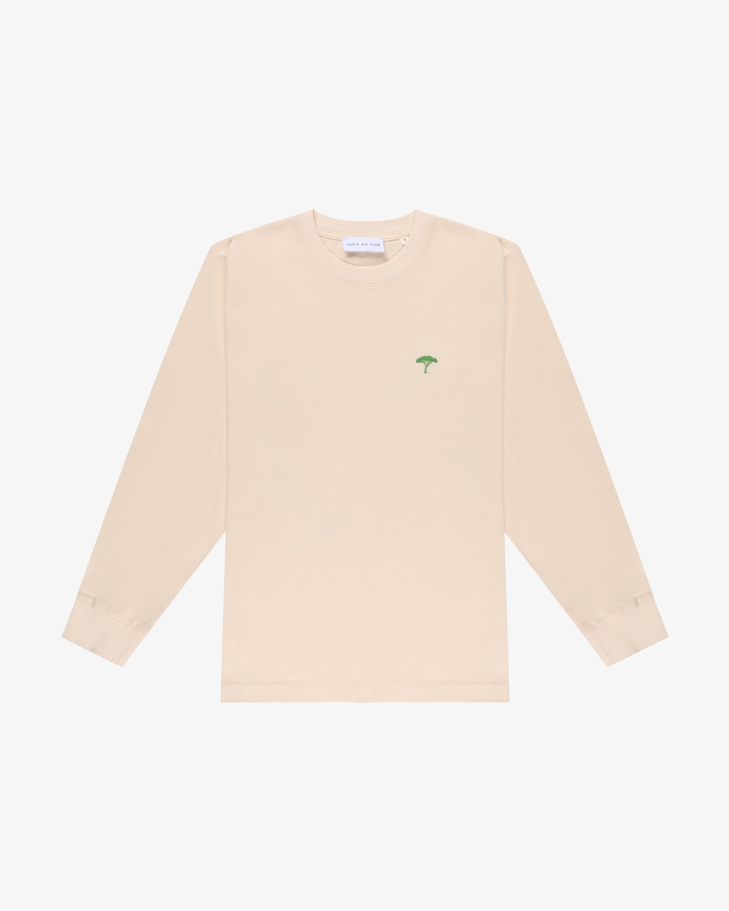 t shirt maniche lunghe "Rainbow" - panna/verde