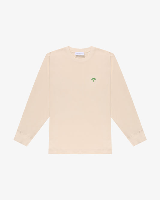 t shirt maniche lunghe "Rainbow" - panna/verde