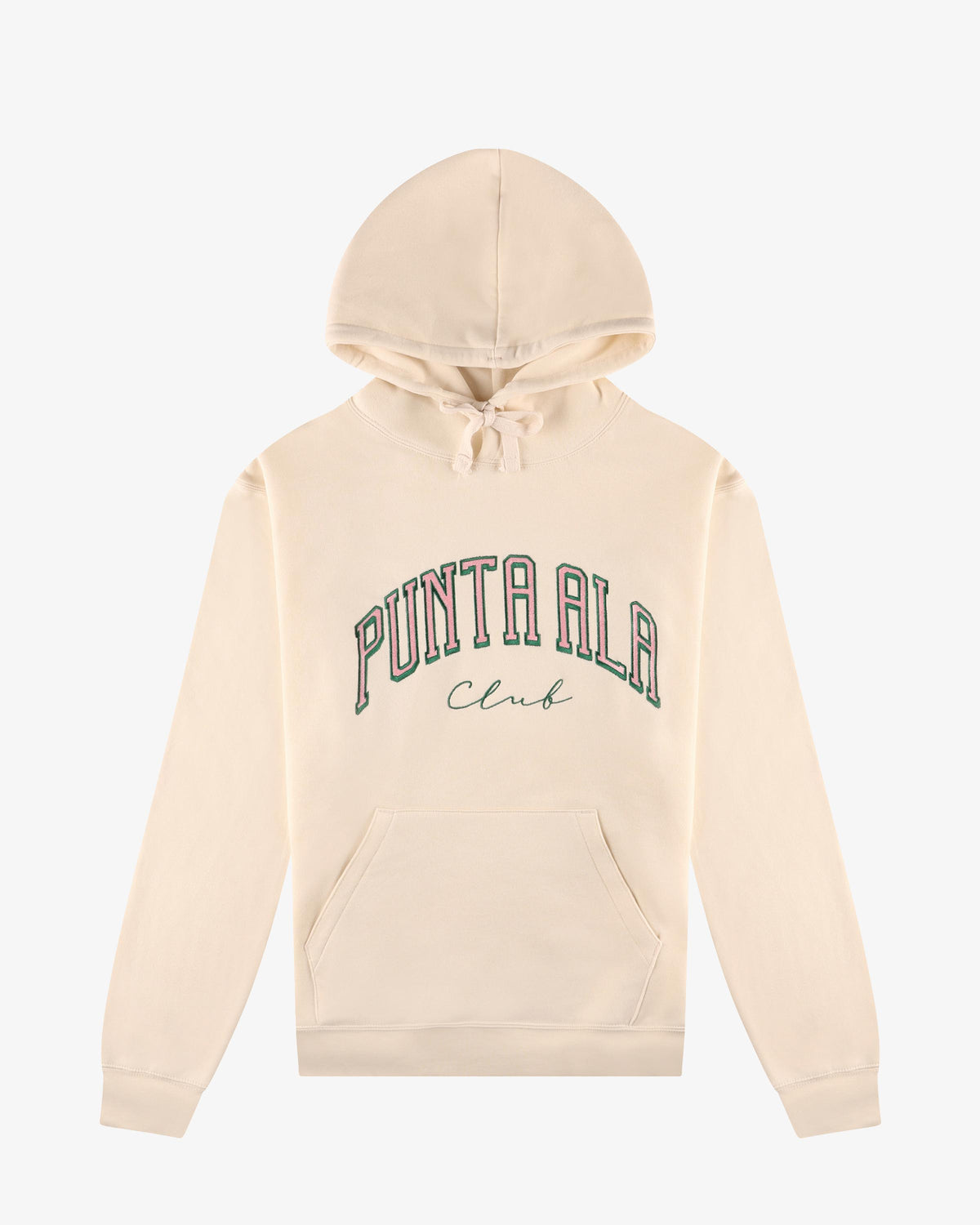 Felpa con cappuccio - Panna/Verde