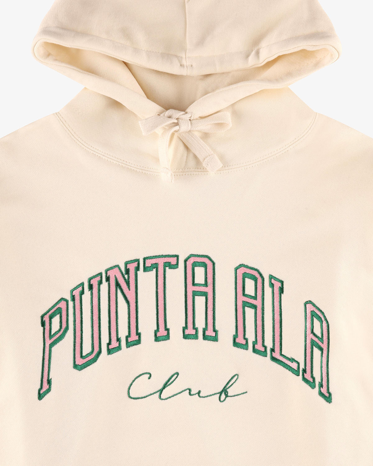 Felpa con cappuccio - Panna/Verde