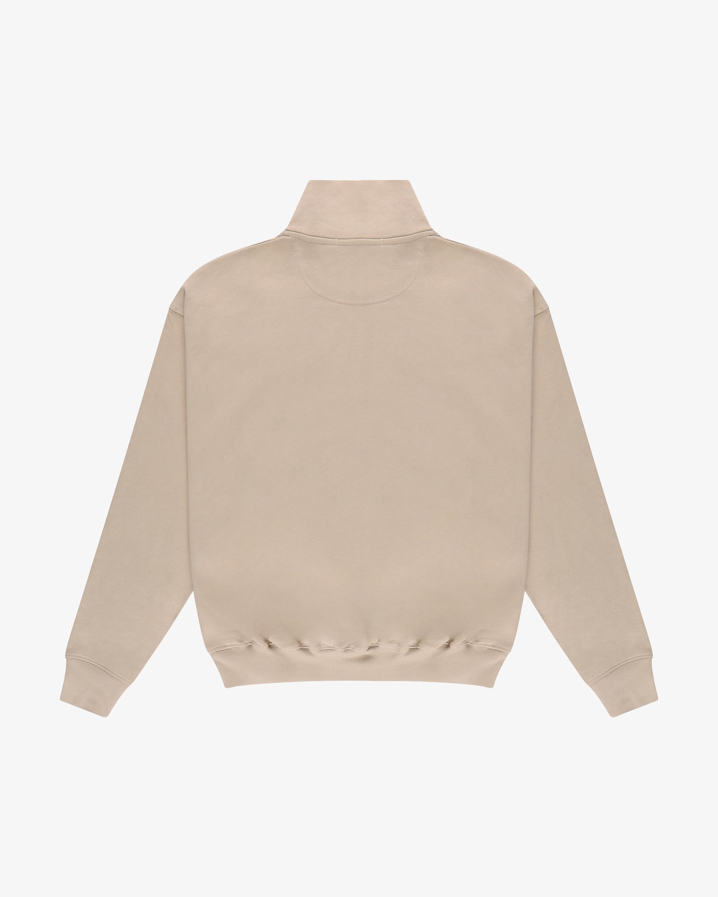Felpa Mezza Zip "sport&leisure" Beige