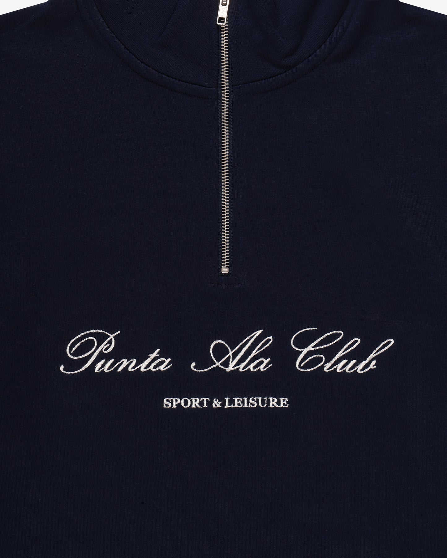 Felpa mezza zip "sport&leisure" - blu/bianco