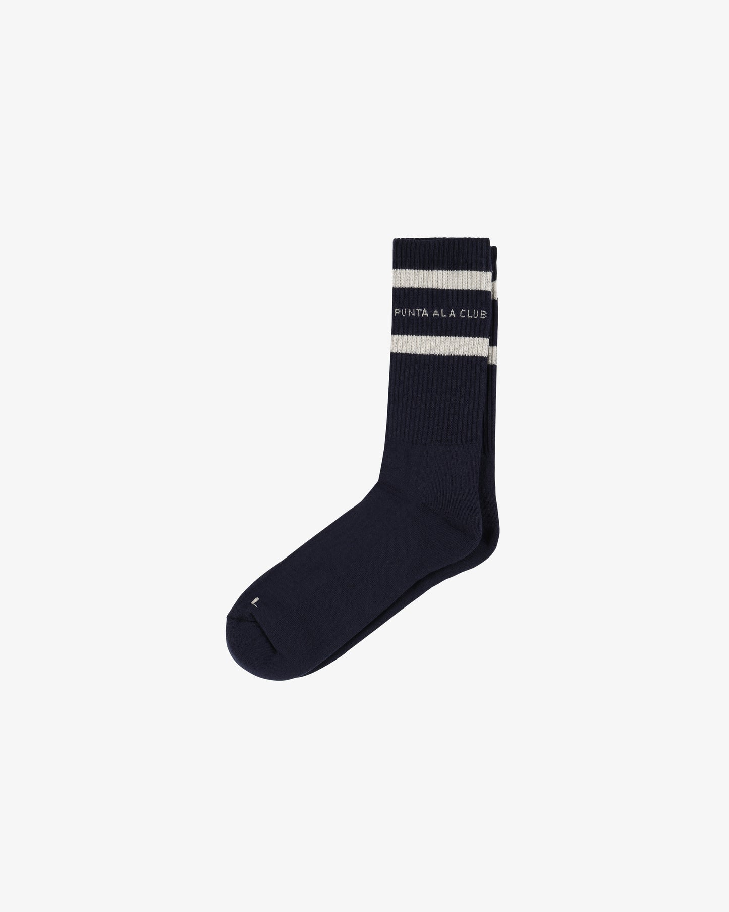 Calzini con logo jacquard - blu/panna