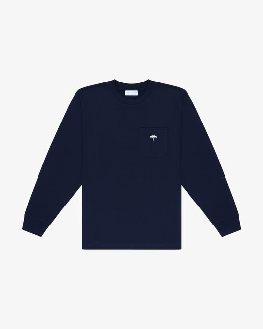 Essential Crewneck Pocket Sweatshirt - Navy