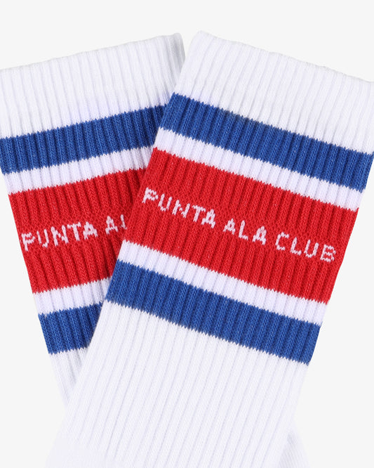 calzini con logo jacquard - bianco/rosso/blu