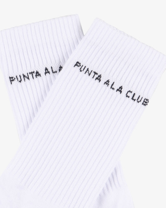 calzini con logo jacquard Bianco