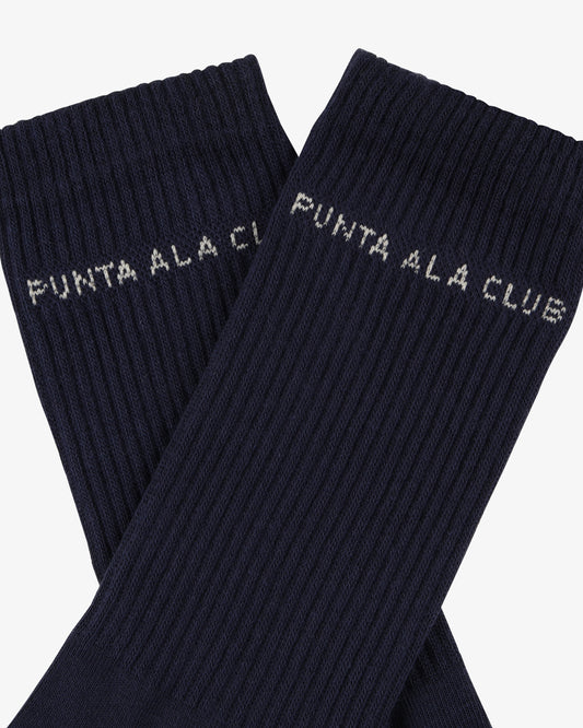 calzini con logo jacquard Blu