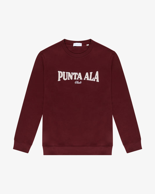 ⁠felpa girocollo college Rossa