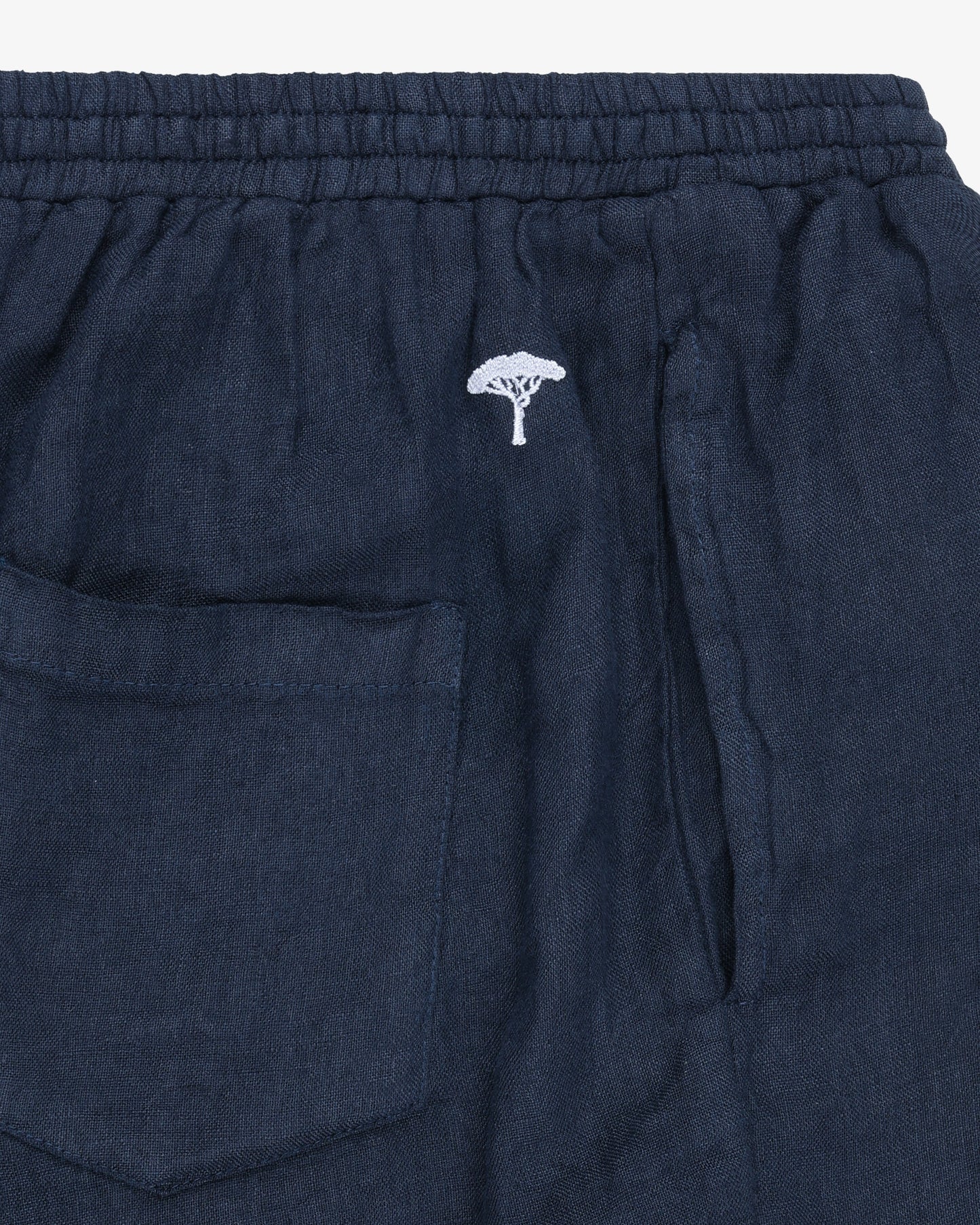 Pantalone lungo lino pinetto - Blu Navy