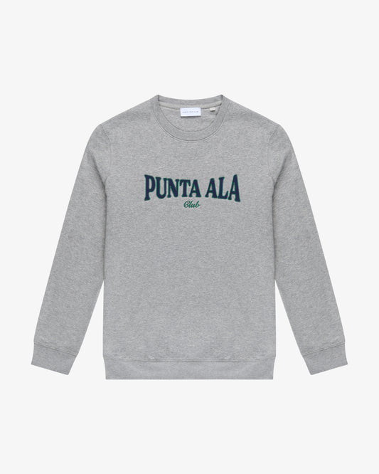 ⁠felpa girocollo college Grigia