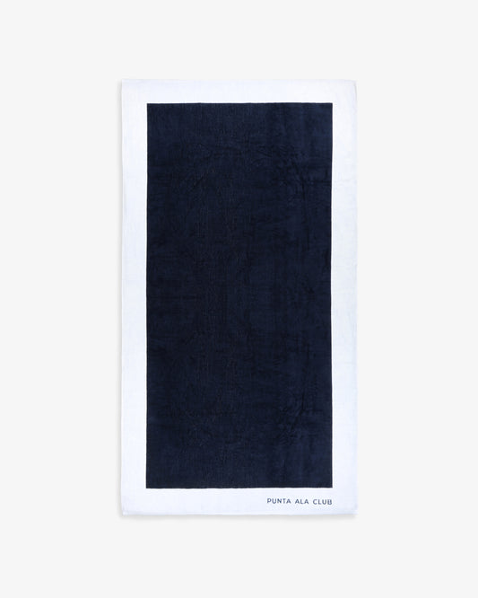 Telo mare - Blu Navy/Bianco