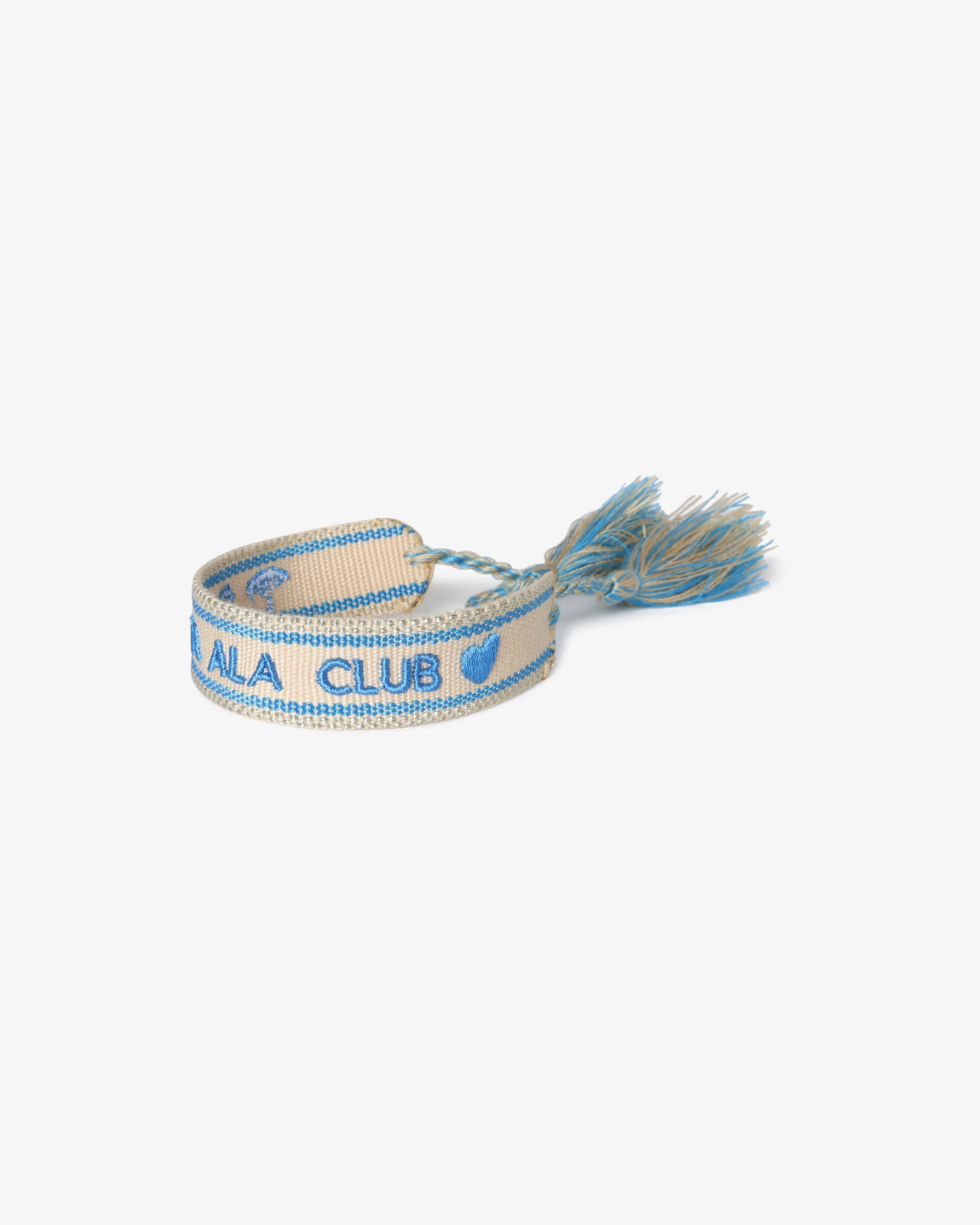 Embroidered Logo Bracelet - Light Blue
