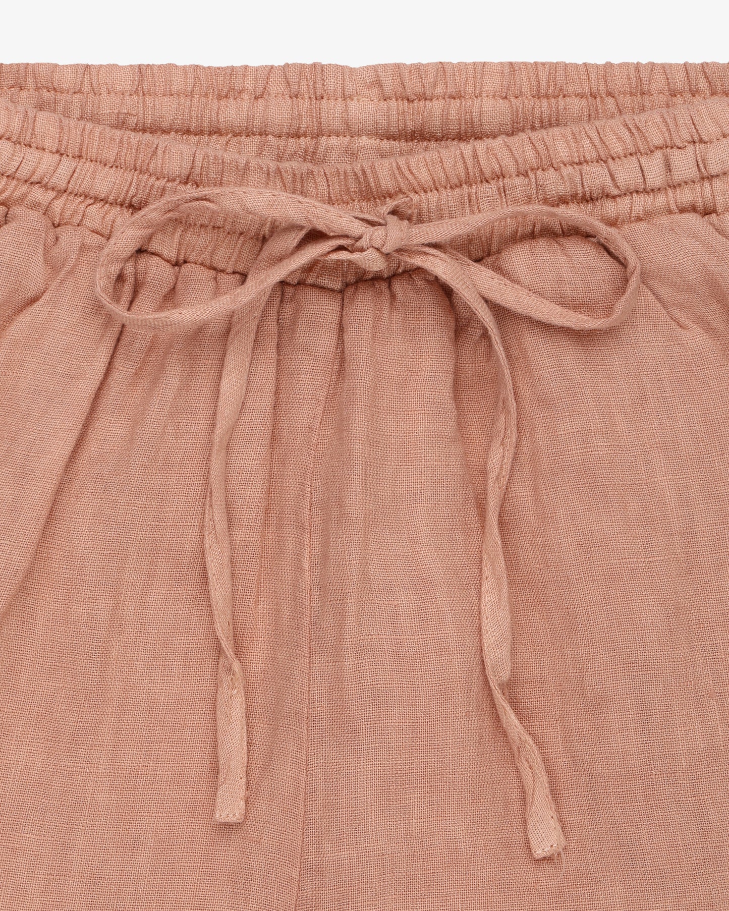 Pantalone lungo lino pinetto - Terracotta