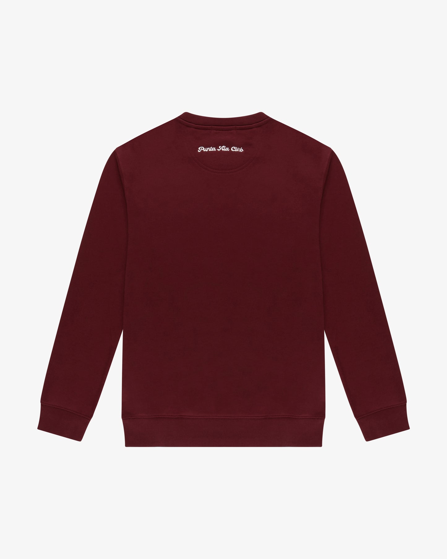 ⁠Felpa girocollo pinetto - burgundy/bianco