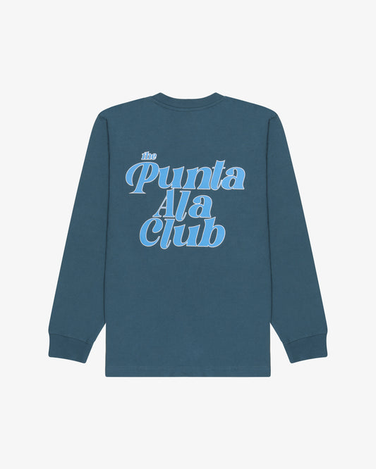 "The Punta Ala Club" Long Sleeve Tee - Petrol Green