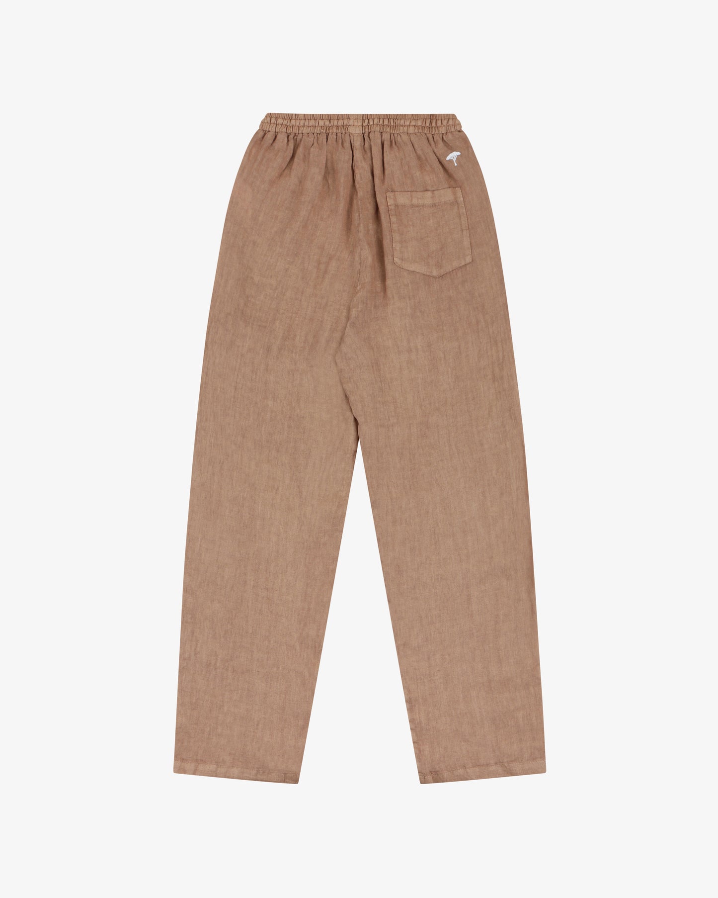Pantalone lungo lino pinetto - Cammello