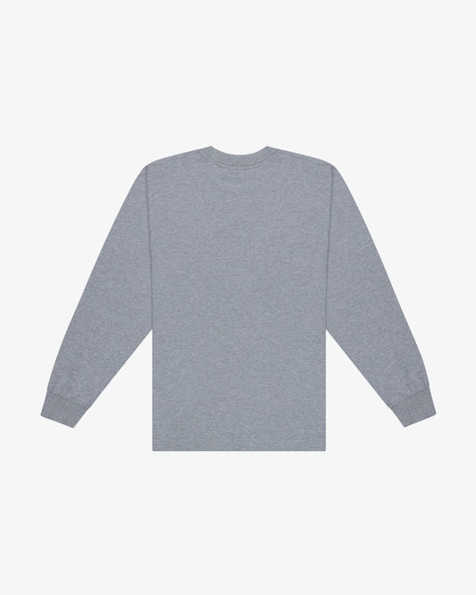 pocket t shirt maniche lunghe - grigio/verde