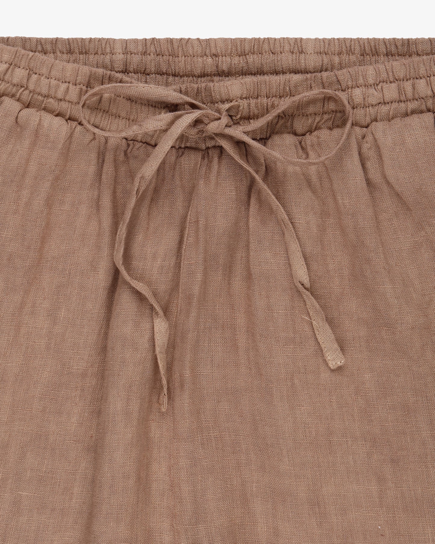 Pantalone lungo lino pinetto - Cammello
