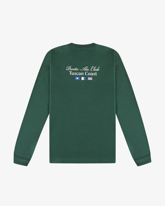 T-shirt manica lunga Tuscan Coast - Verde