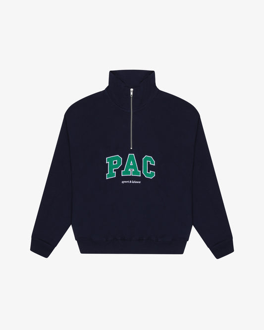 PAC Half-Zip Sweatshirt - Navy/Green