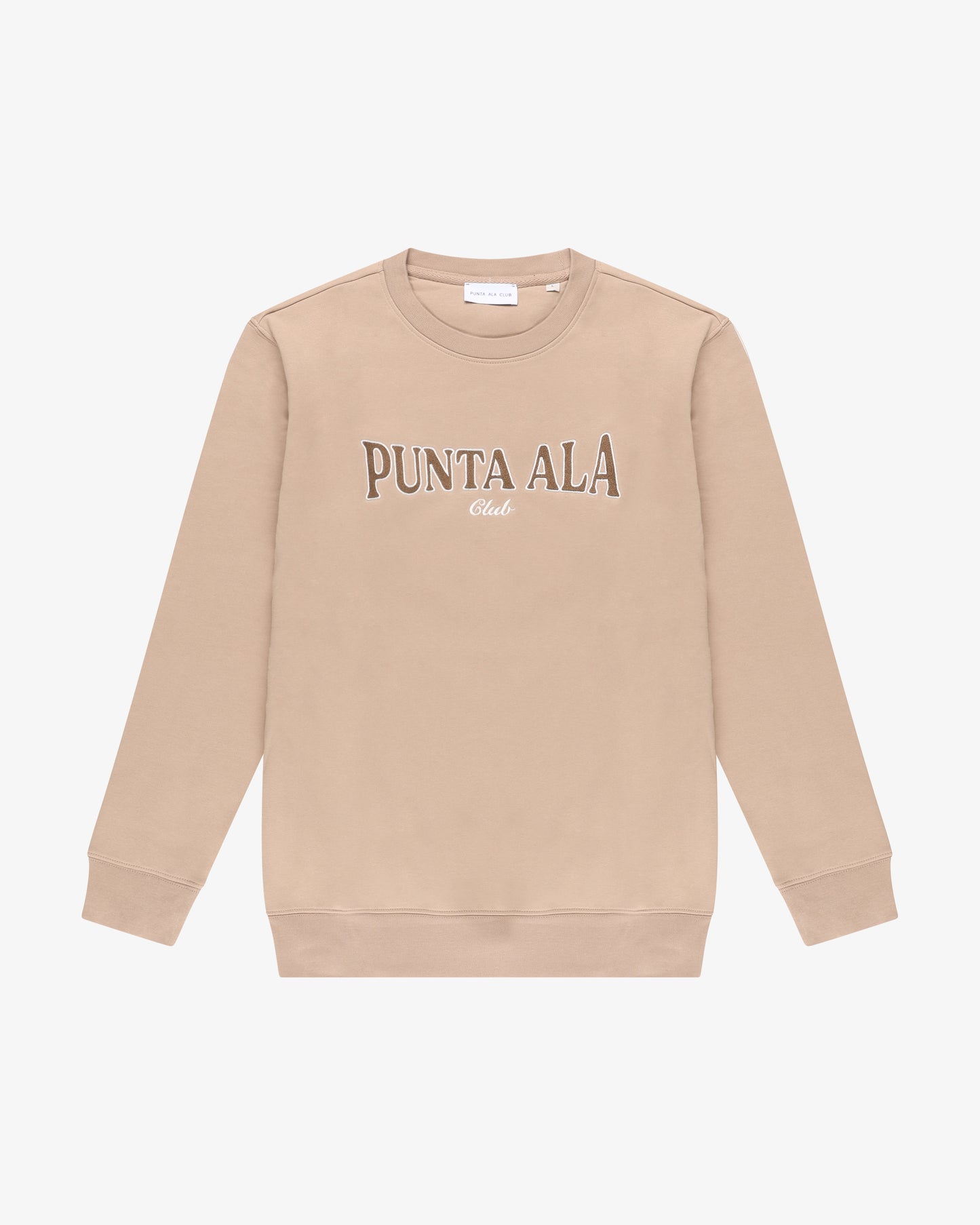 ⁠Felpa girocollo college Beige