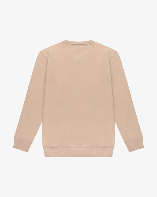 ⁠felpa girocollo college Beige