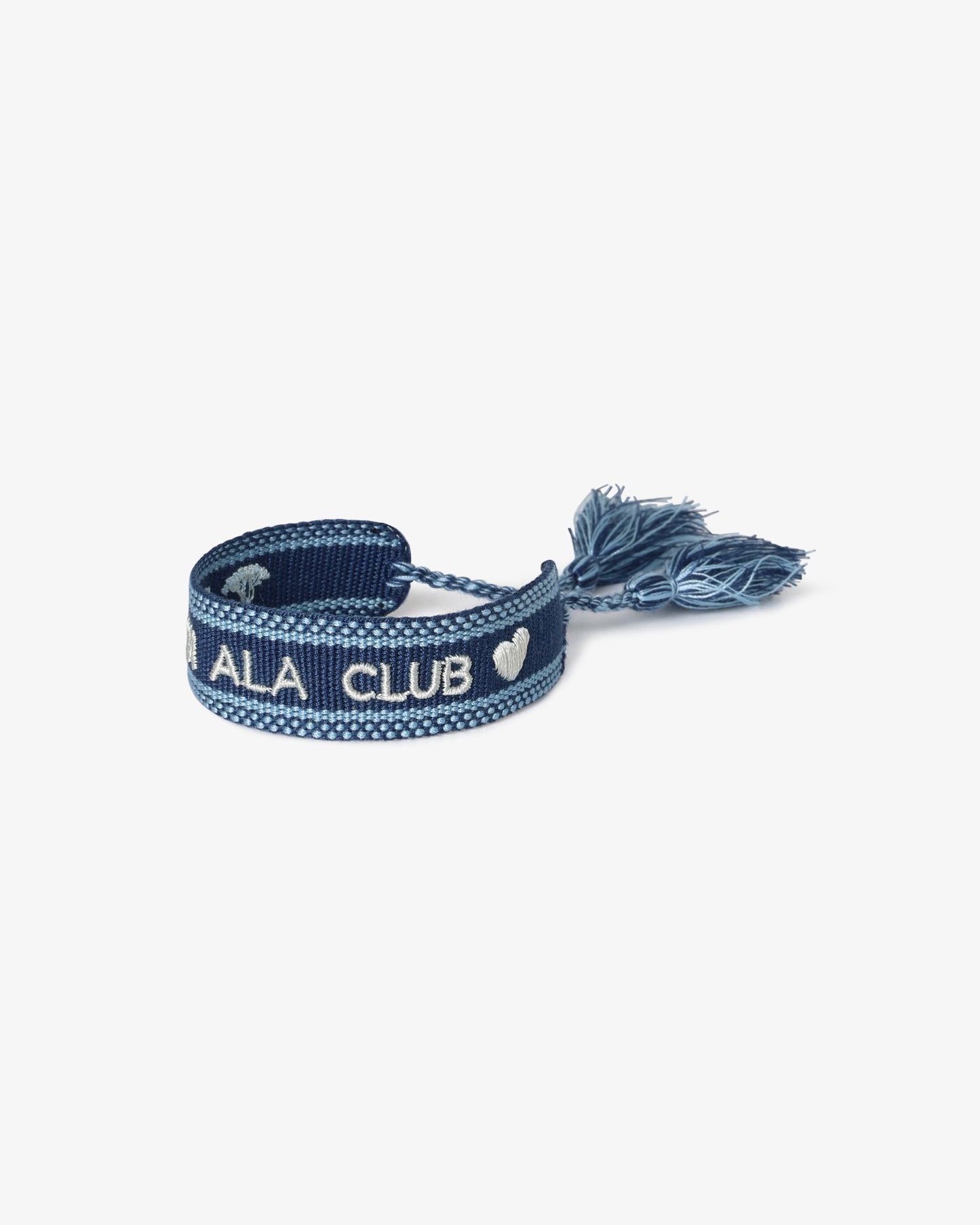 Embroidered Logo Bracelet - Blue
