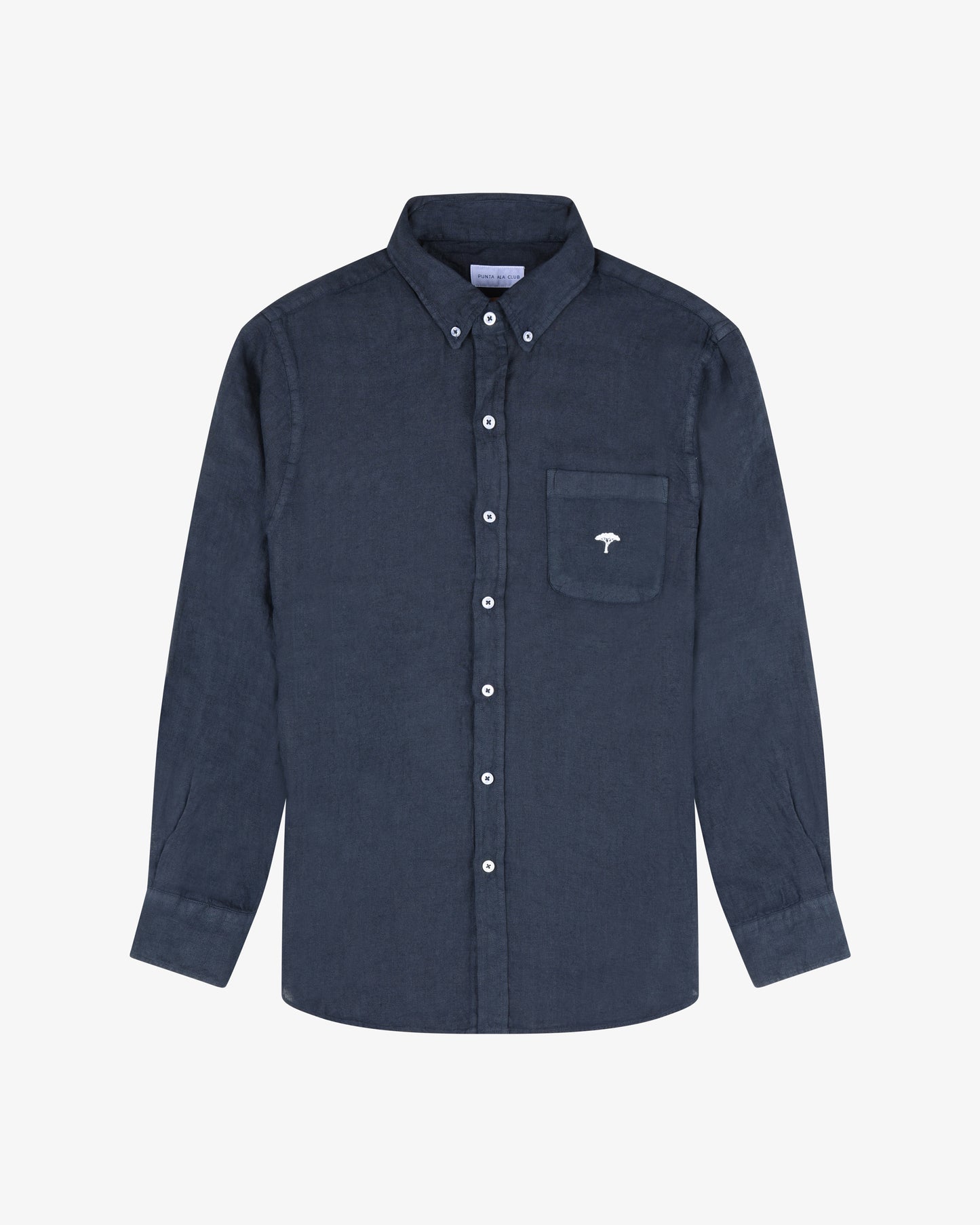 Camicia lino pinetto- Blu Navy