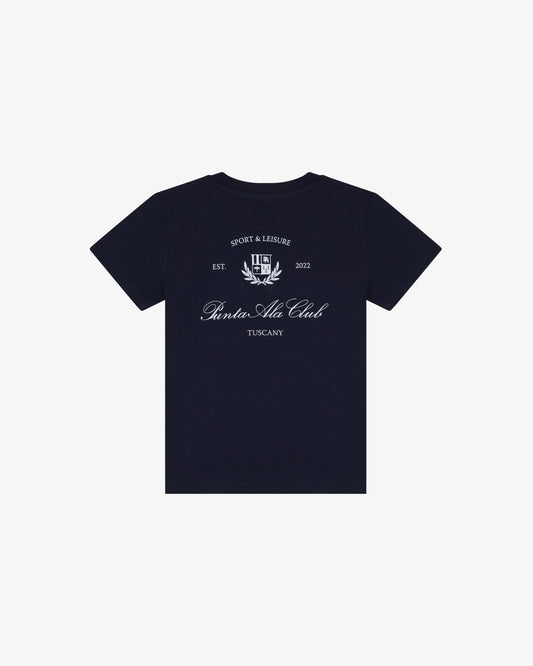 KIDS Emblem Short Sleeve Tee - Navy