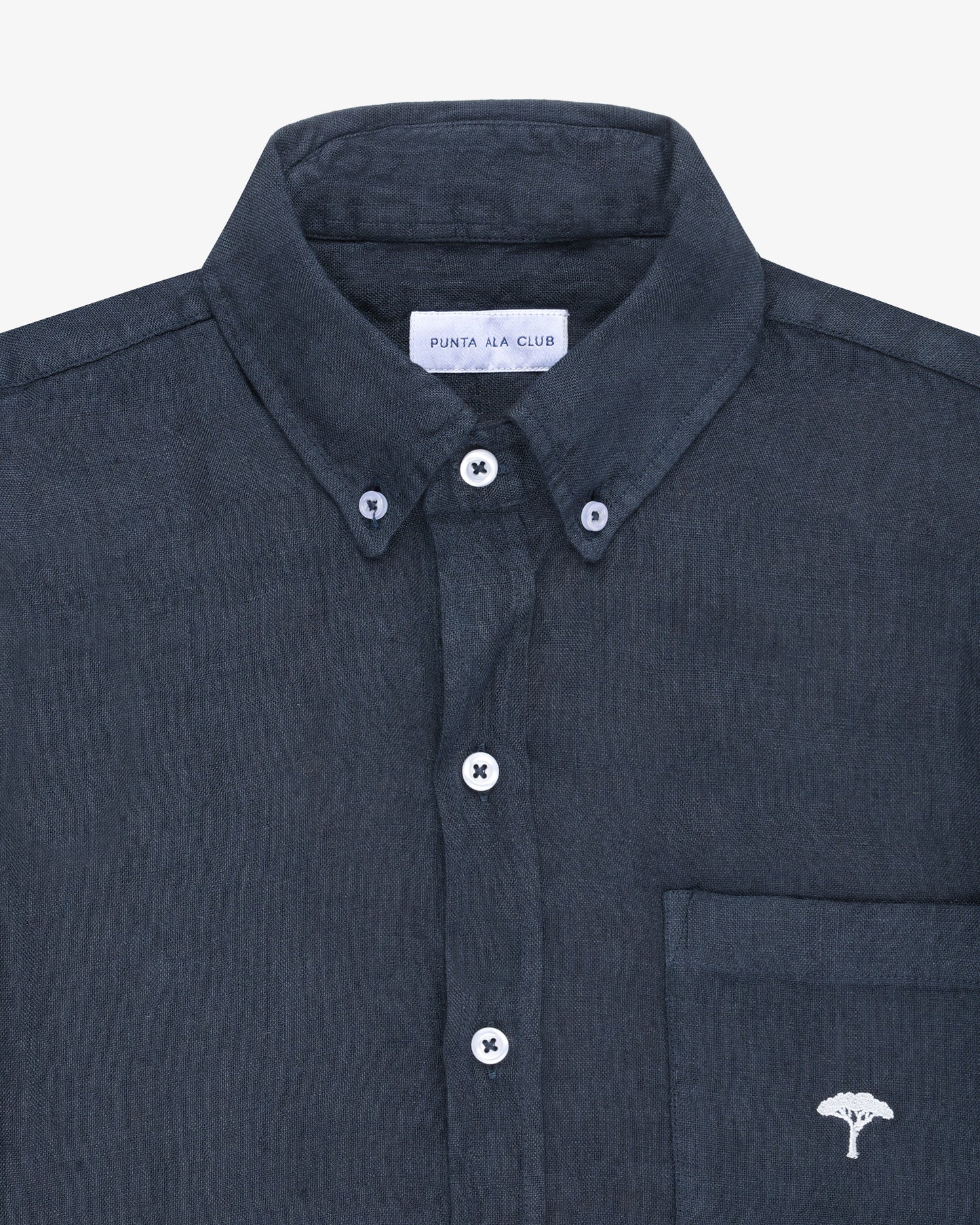 Camicia lino pinetto- Blu Navy