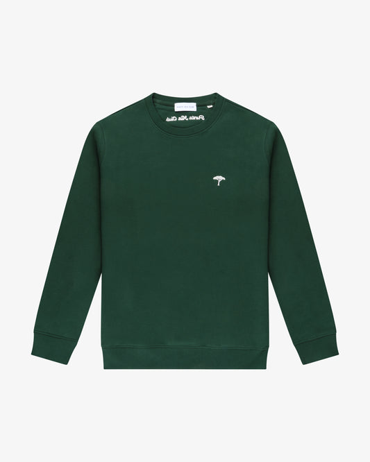 ⁠felpa girocollo pinetto - verde/bianco