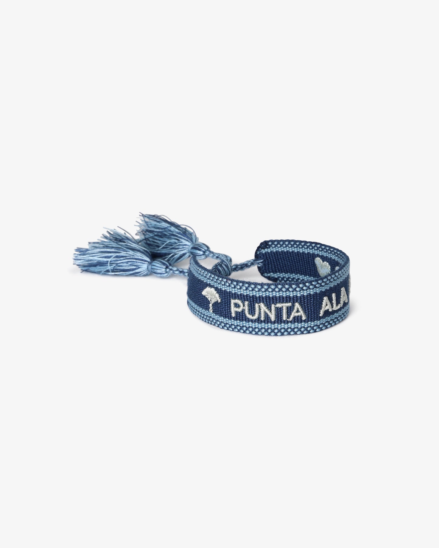 Embroidered Logo Bracelet - Blue