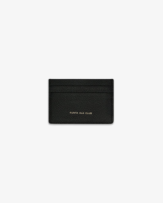 Logo Leather card holder - Black