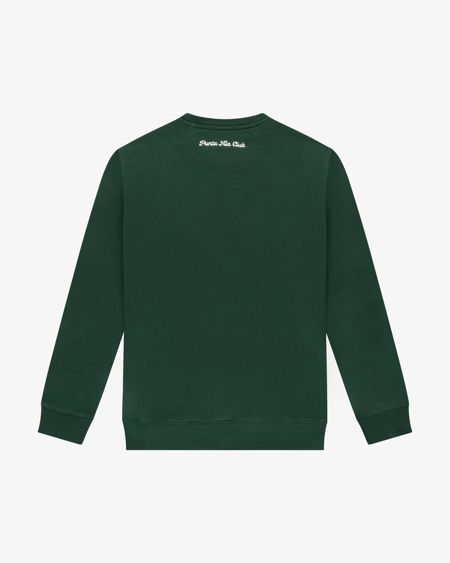 ⁠Felpa girocollo pinetto - verde/bianco