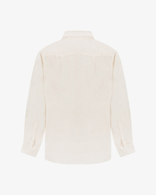 Camicia lino pinetto - Burro