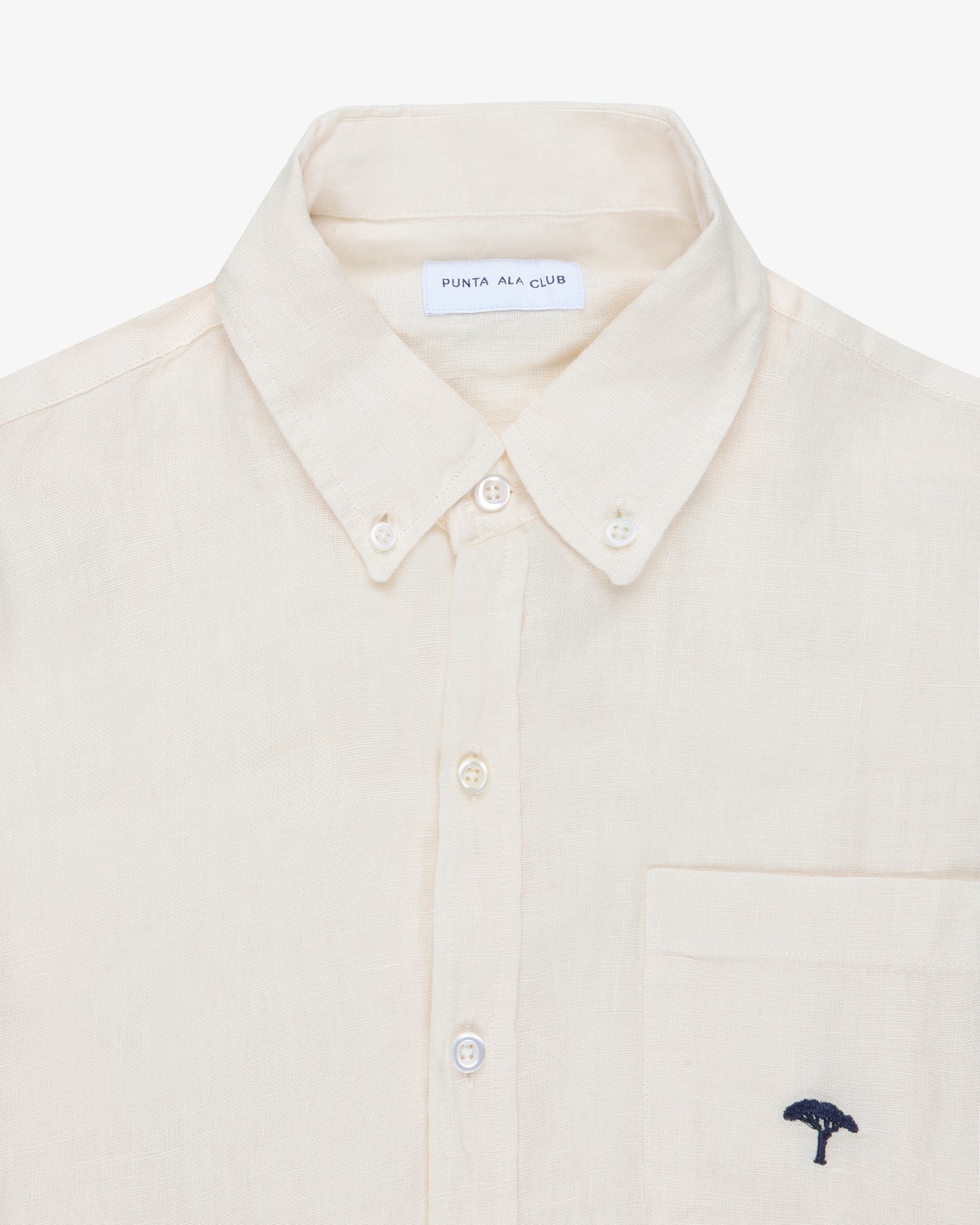 Camicia lino pinetto - Burro