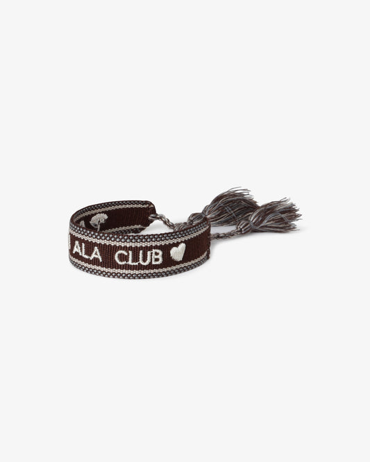 Embroidered Logo Bracelet - Brown