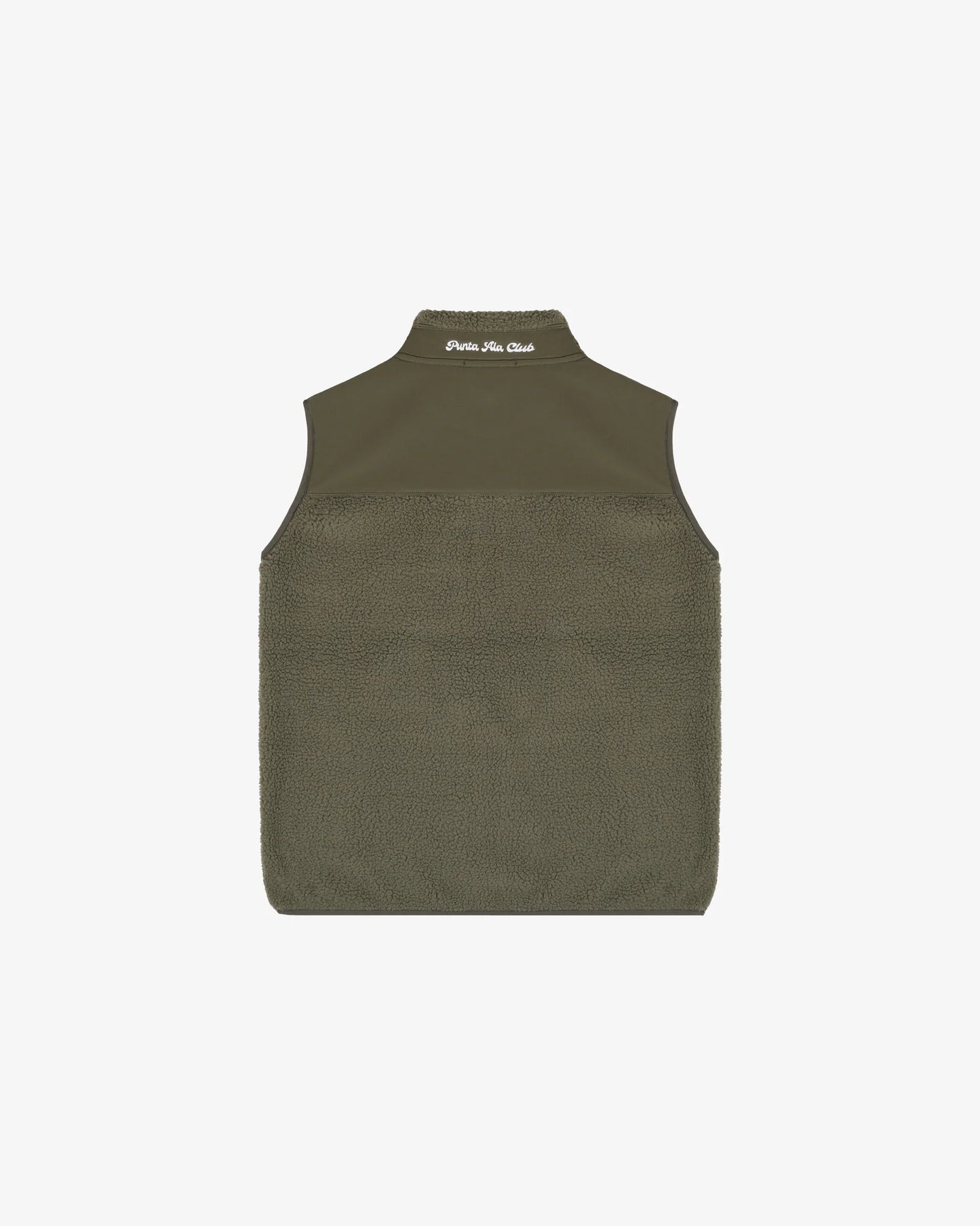 Retro pile gilet pinetto - verde/bianco