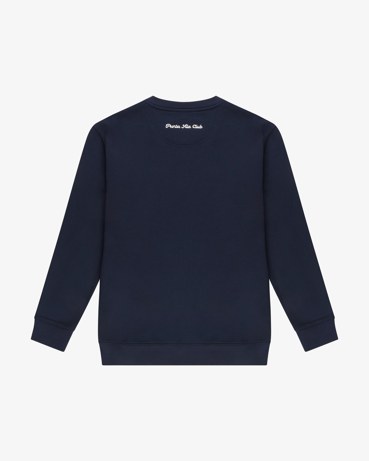 ⁠Felpa girocollo pinetto blu