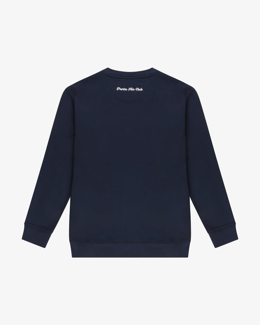 ⁠felpa girocollo pinetto blu