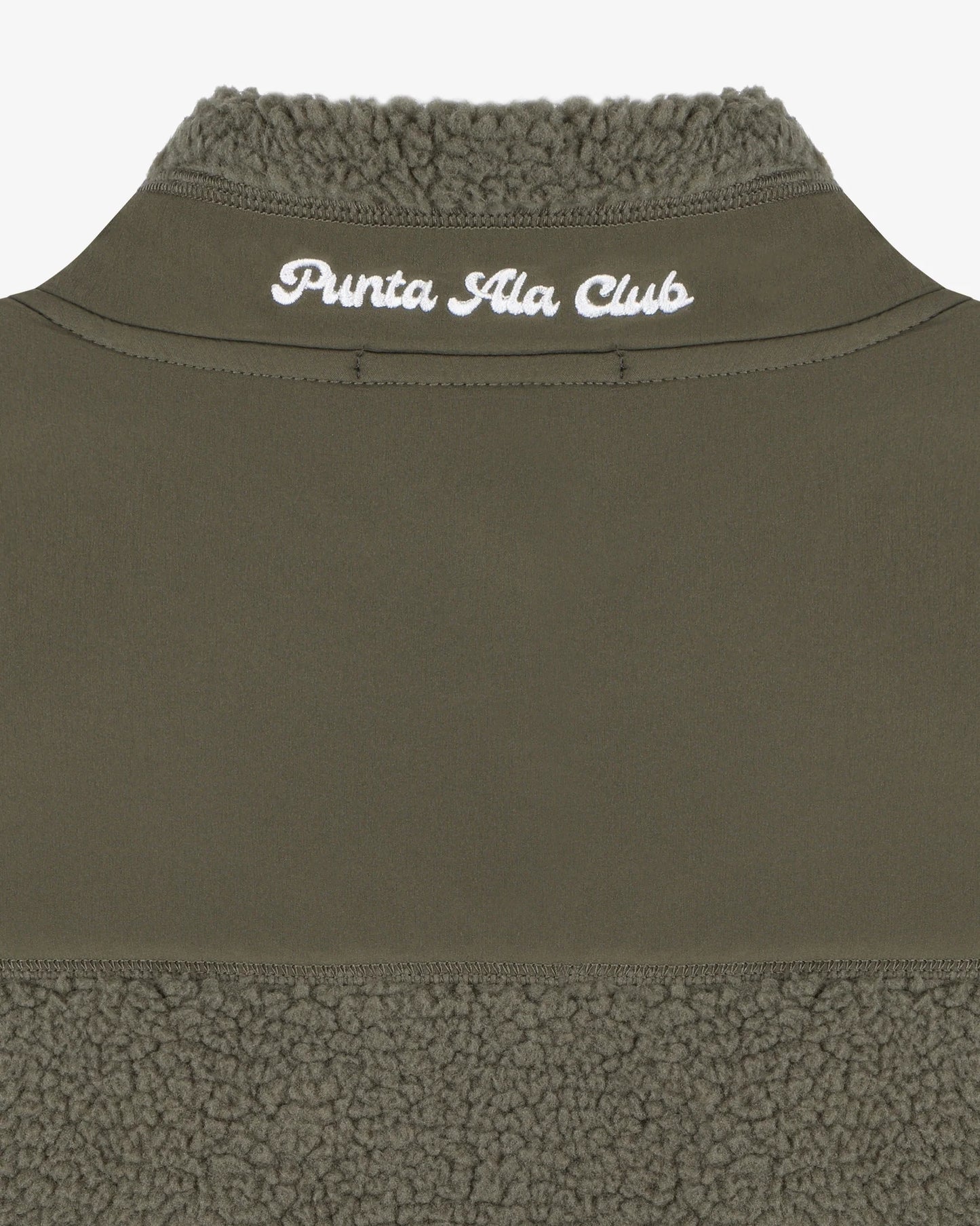 Retro pile gilet pinetto - verde/bianco