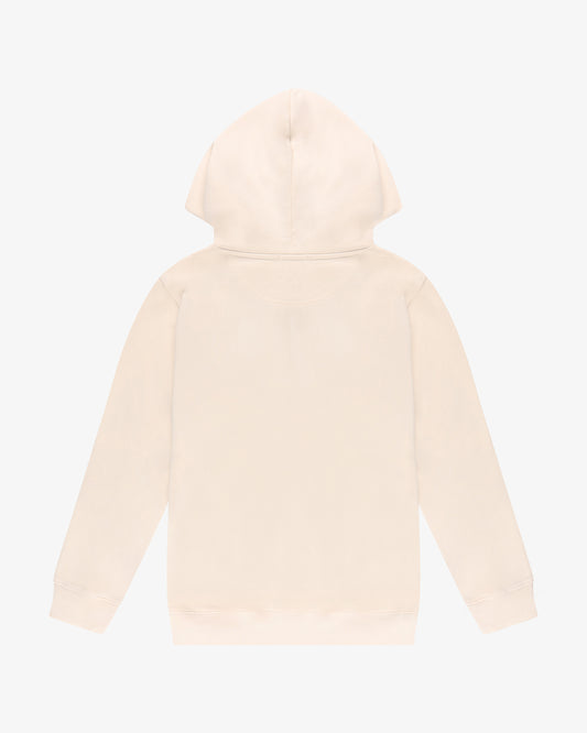 felpa con zip "pinetto" - panna/verde