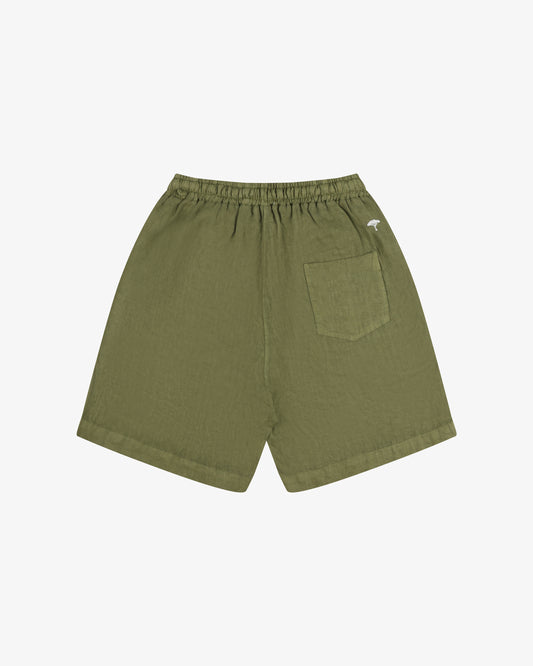Bermuda lino pinetto - Verde Oliva