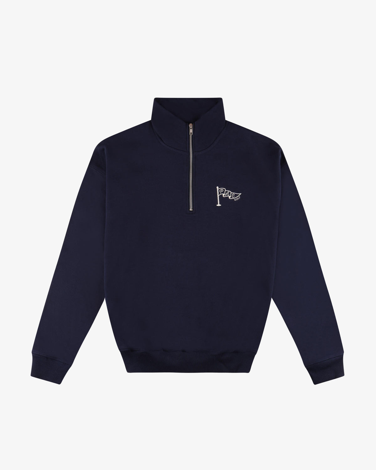 Felpa mezza zip linea Golf - Blu Navy