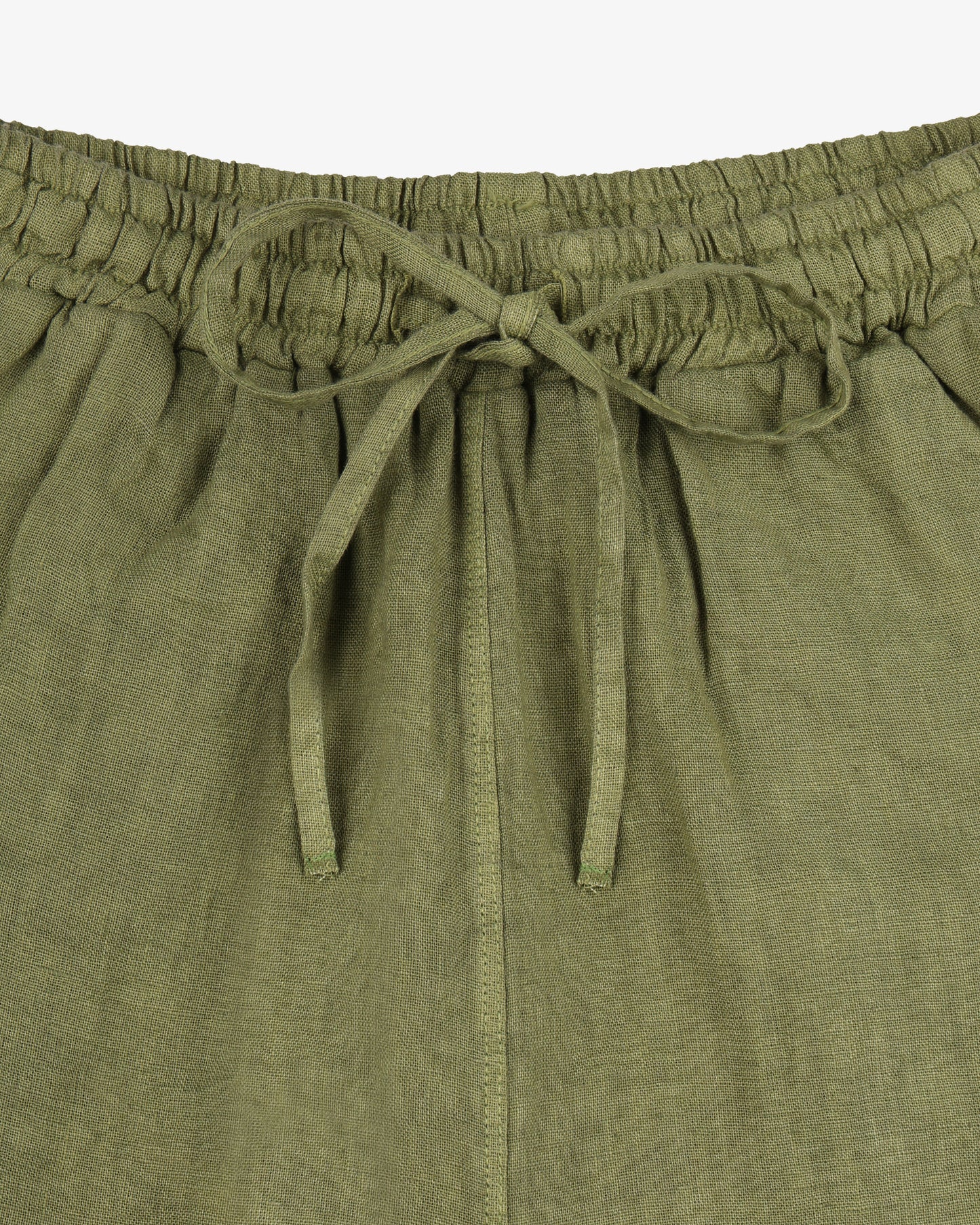 Bermuda lino pinetto - Verde Oliva